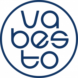 Vabesto Logo Bildmarke blau