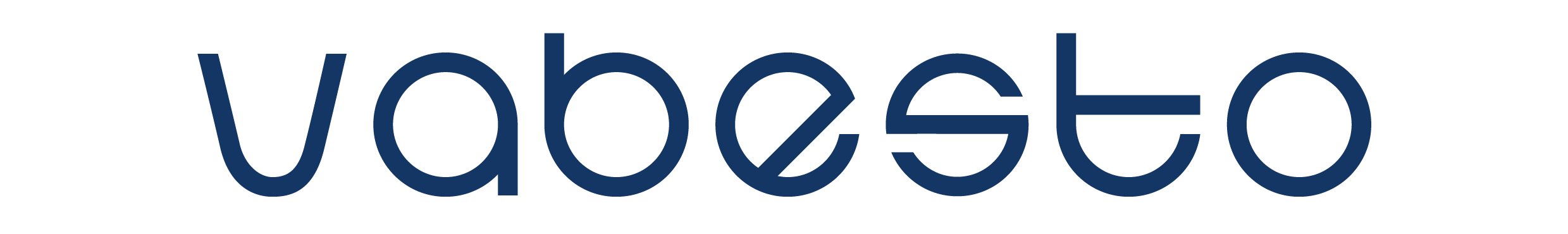 Vabesto Logo Wort-Marke blau