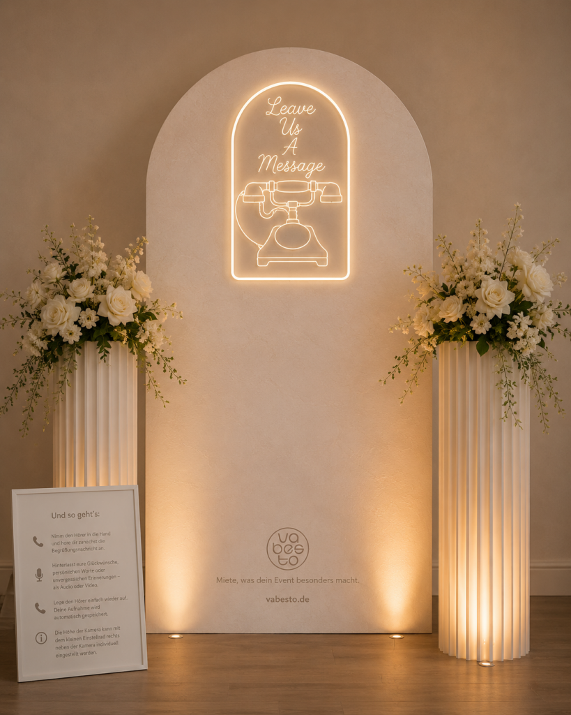 Elegante Rückwand Zwei dekorative Säulen Stilvolle Dekoration